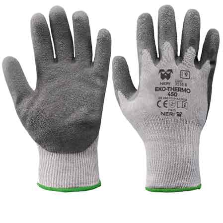 Guanto Professionale Invernale Eko Thermo Neri Tg. 9 12 Paia - 2