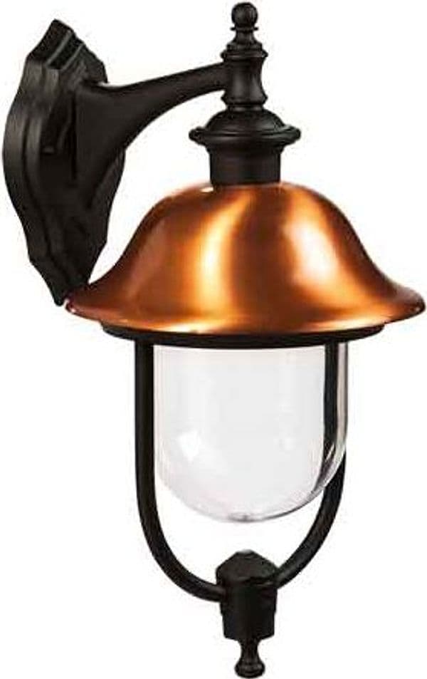 Lanterna da Parete Calliope Down Colore Nero Rame – Autres