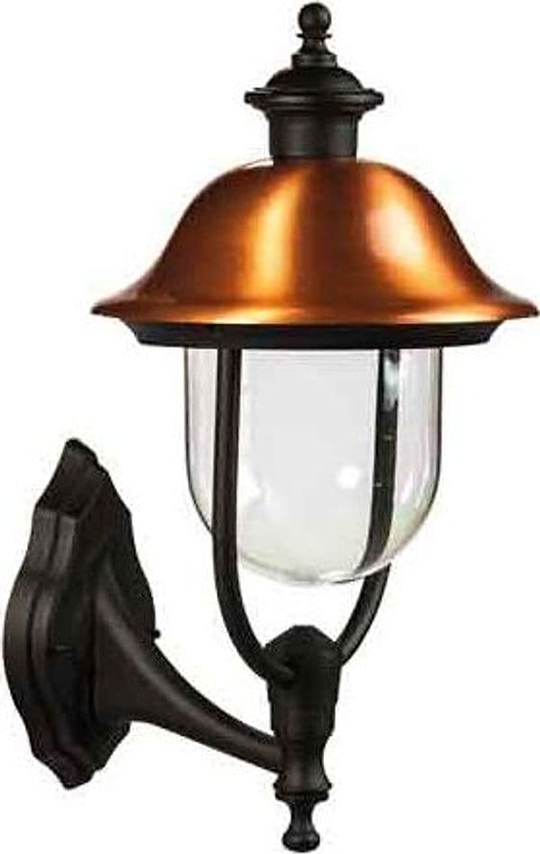 Lanterna da Parete Calliope Up Colore Nero Rame – Autres