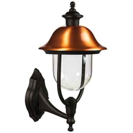 Lanterna da Parete Calliope Up Colore Nero Rame - 2