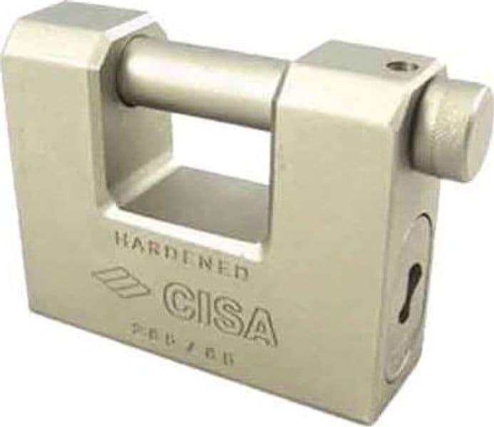 Lucchetto Rettangolare in Acciaio con Chiave Lim Cisa 84 mm - 2