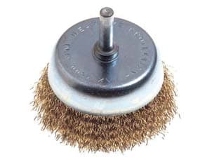Spazzola a Tazza Fili Ottone per Trapano Ø 50 mm Codulo 6 mm Pg 2 Blister - 2