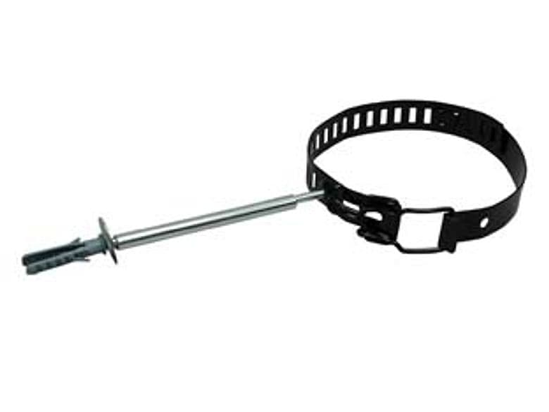 Collari Fermatubo per Stufe Smaltato Nero Ø 8 mm cm 14 Regolabile 10 Pezzi - 2