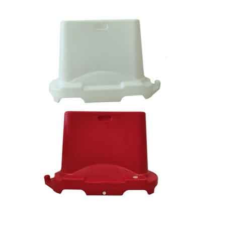 Barriera Stradale Impilabile Cm 100 x 40 x 70H Col Rosso - 2