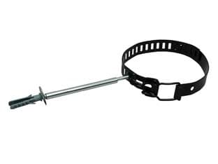 Collari Fermatubo per Stufe Smaltato Nero Ø 10 mm cm 15 Regolabile 10 Pezzi - 2