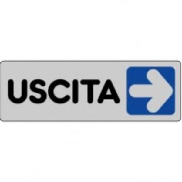 Etichetta Uscita Dx 15 x 5 cm 10 Pezzi - 2