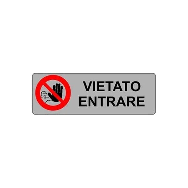 Etichetta Vietato Entrare 15 x 15 cm 10 Pezzi - 2