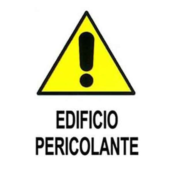 Cartello Edificio Pericolante 40 x 60 cm 10 Pezzi – Autres