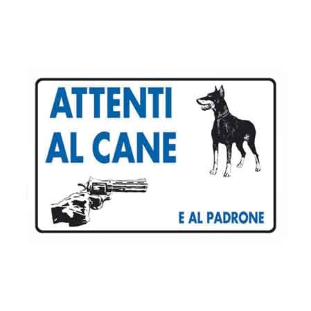 Cartello Attenti al Cane e al Padrone 20 x 30 cm 10 Pezzi - 2