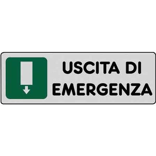 Etichetta Uscita di Emergenza 15 x 15 cm 10 Pezzi - 2