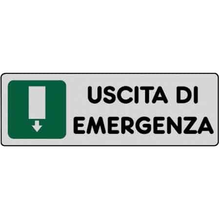 Etichetta Uscita di Emergenza 15 x 15 cm 10 Pezzi - 2