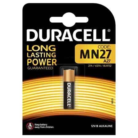 Pila per la Sicurezza MN27 Blister 1 Pezzo Duracell 10 Pezzi - 2