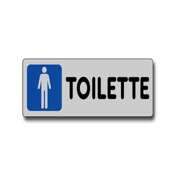 Etichetta Toilette Uomini 15 x 5 cm 10 Pezzi - 2
