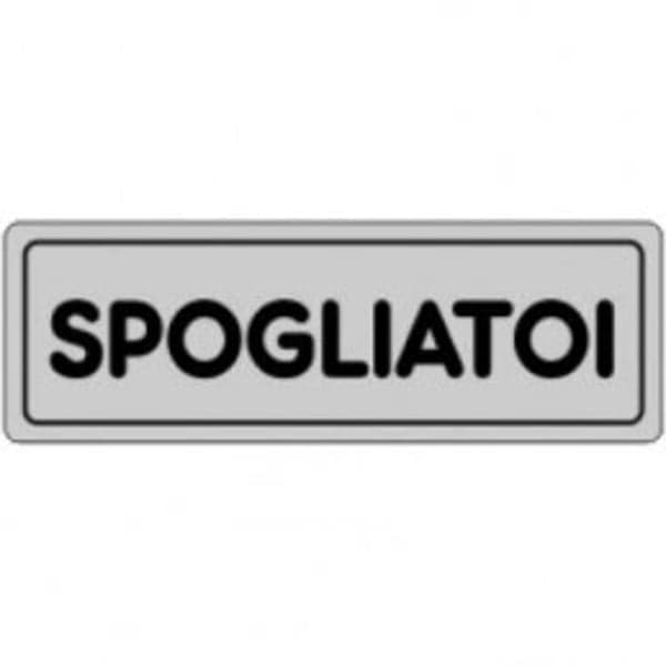 Etichetta Spogliatoi 15 x 15 cm 10 Pezzi - 2