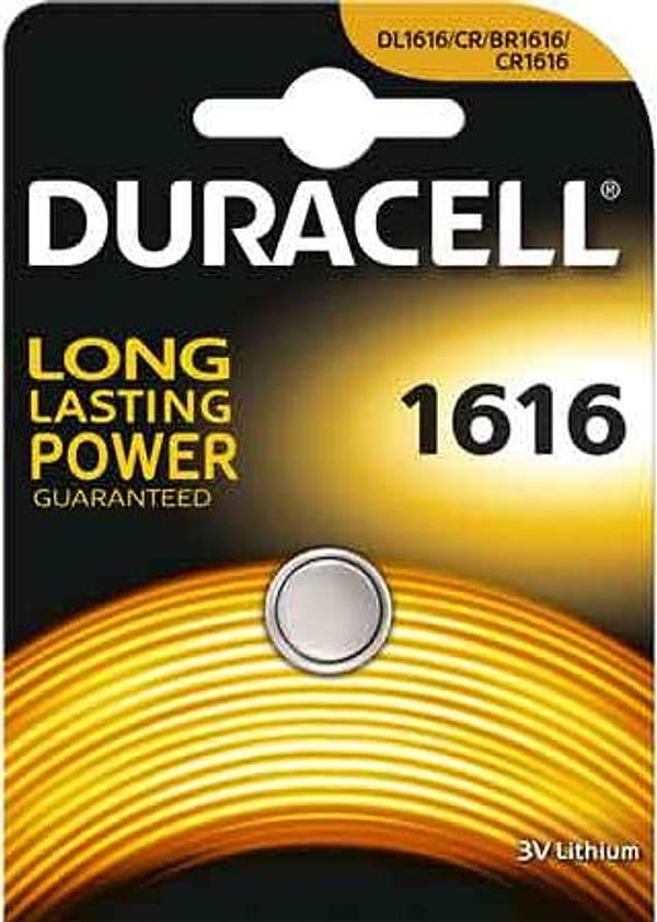 Pila a Bottone 1616 Blister 1 Pezzo Duracell 10 Pezzi - 2