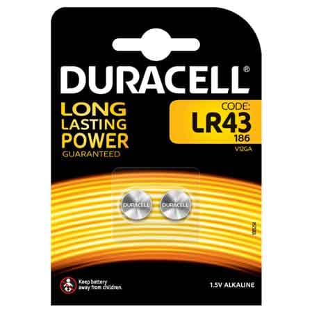 Pila per L Elettronica LR43 Blister Duracell 2 Pezzi - 2