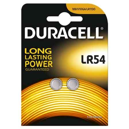 Pile per L Elettronica LR54 Blister Duracell 2 Pezzi - 2