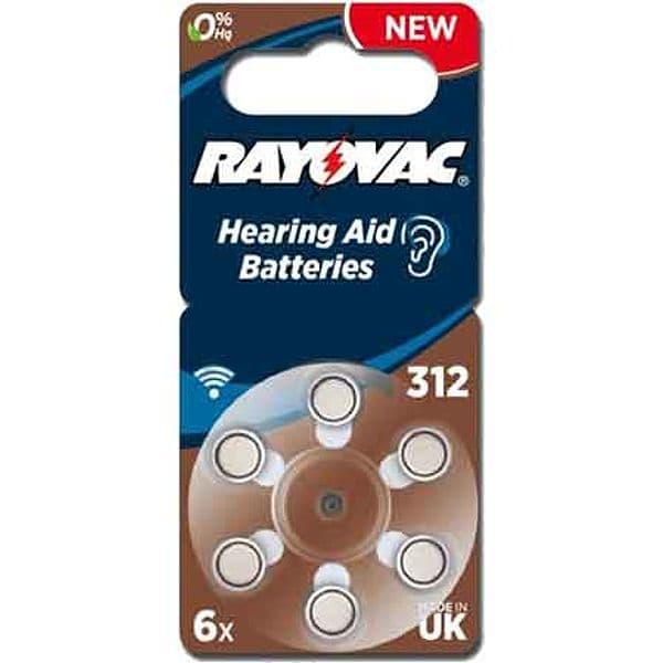 Pila per Acustica Rayovac 312 Blister 10 Confezioni 6 Pezzi – Autres
