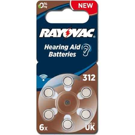 Pila per Acustica Rayovac 312 Blister 10 Confezioni 6 Pezzi - 2