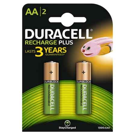 Pile Ricaricabili Value Stilo 1300 Mah Duracell Blister 2 Pezzi - 2
