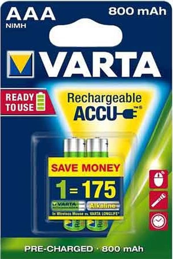 Pile Ricaricabili Rr Accu Ministilo 800 Mah Varta Blister 2 Pezzi
