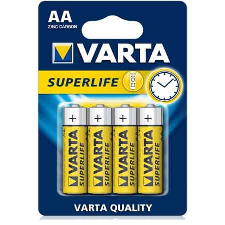 Pile Superlife Stilo Blister 12 Confezioni Varta 4 Pezzi - 2