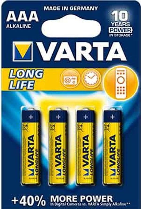 Pile Longlife Ministilo Blister 10 Confezioni Varta 4 Pezzi - 2