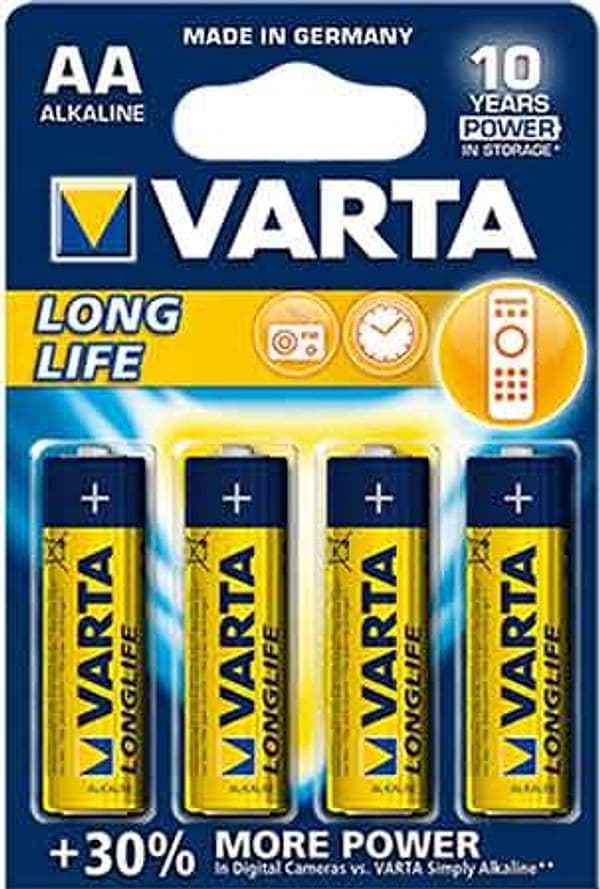 Pile Longlife Stilo Blister 20 Confezioni Varta 4 Pezzi - 2