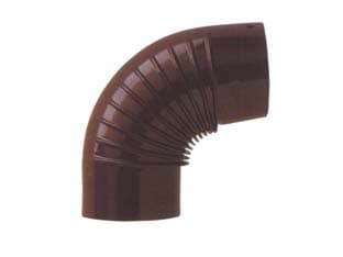 Gomito a 90 ° Porcellanato per Stufe a Legna Marrone Lucido Ee ¸ 13 cm Save - 2