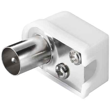 Spina Coassiale Tv a 90 ° Ee ? 95 mm - 2
