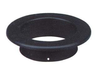 Rosone Porcellanato per Stufe a Legna Nero Opaco Pesante 1,2 mm Ø 15 mm cm - 2
