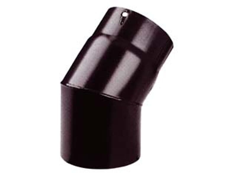Gomito 45 ° Porcellanato per Stufe a Legna Nero Opaco Pesante 12 mm Ø 13 – Save