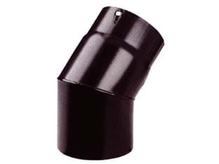Gomito 45 ° Porcellanato per Stufe a Legna Nero Opaco Pesante 12 mm Ee ¸ 12 - 2