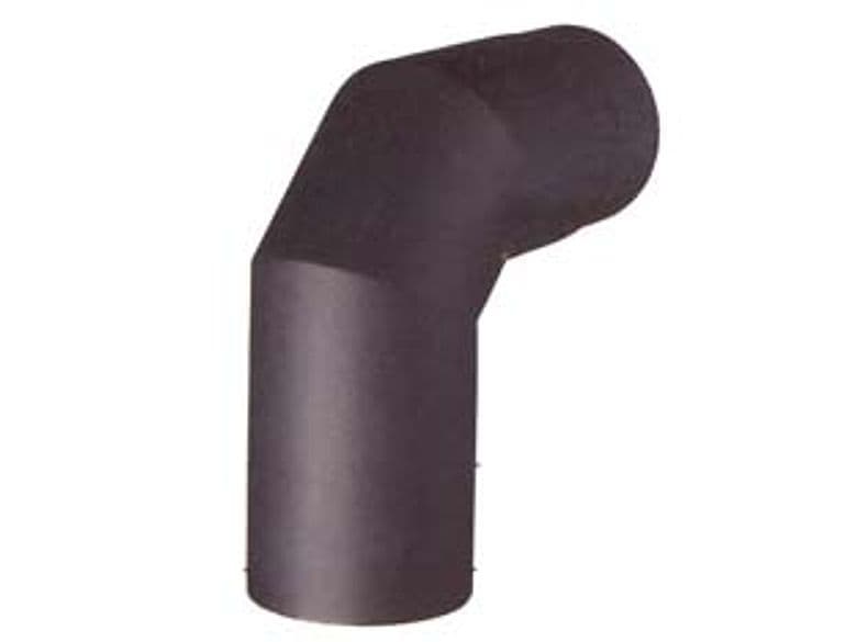 Gomito 90 ° Porcellanato per Stufe a Legna Nero Opaco Pesante 12 mm Ø 12 – Save