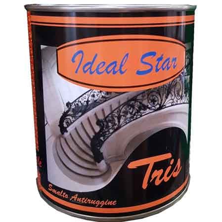 Smalto Antiruggine Tris Ideal Star 0,750 l Antracite - 2