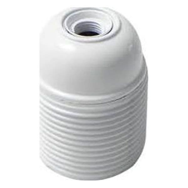 Portalampada Filettato E27 Colore Bianco Lampo - 2