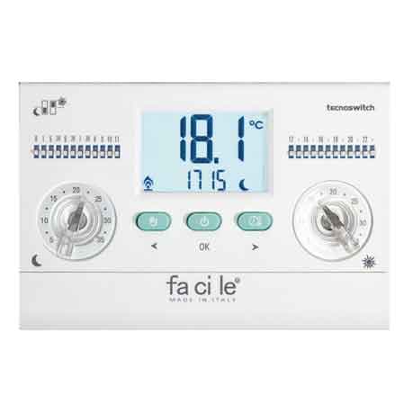 Cronotermostato Elettronico Giornaliero Facile Regolazione Tecno Switch - 2