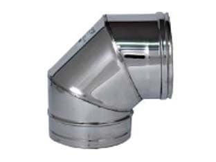 Gomito a 90 ° Acciaio Inox AISI 304 Monoparete Spessore 05 mm Ee ¸ 150 mm - 2