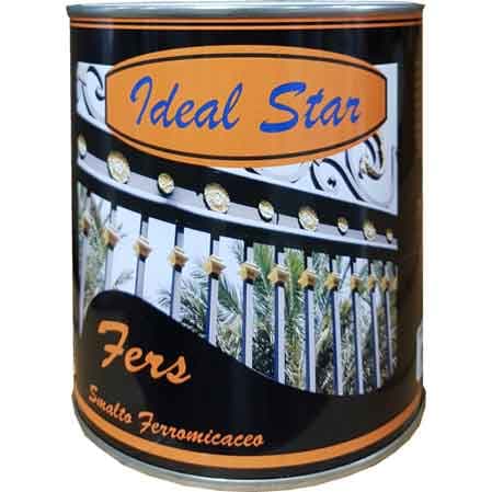 Smalto Ferromicaceo Fers Ideal Star 0,750 l Nero Grana Grossa - 2