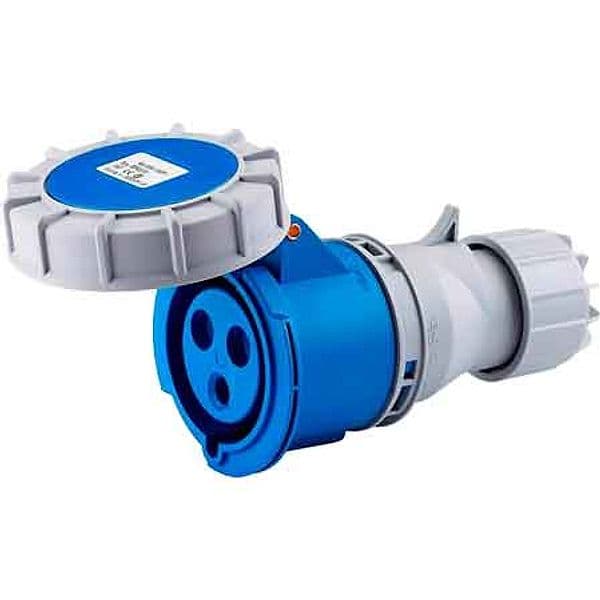 Presa Mobile Industriale IP67 220 V 16A 2P con T 200 Made in Italy 250V - 2