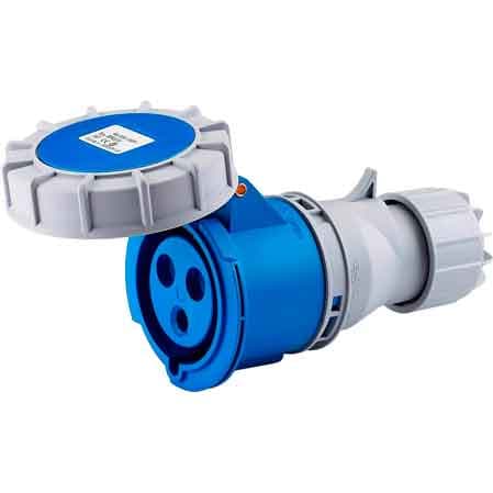 Presa Mobile Industriale IP67 220 V 16A 2P con T 200 Made in Italy 250V - 2