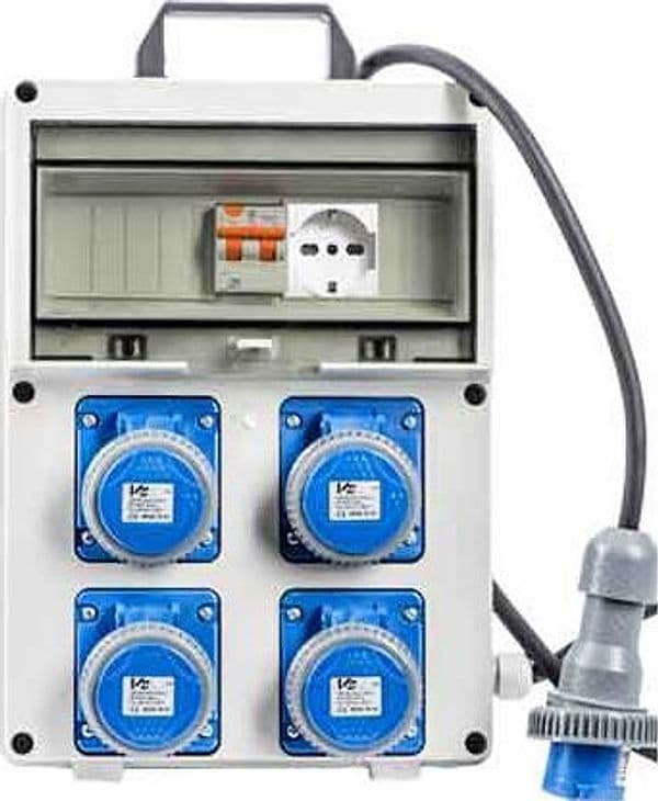 Quadro di Distribuzione 220V con Presa Schuko Cm 25,5 x 12,5 x Ideal Star - 2