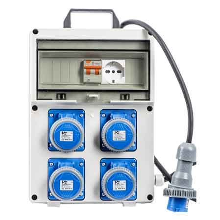 Quadro di Distribuzione 220V con Presa Schuko Cm 25,5 x 12,5 x Ideal Star - 2
