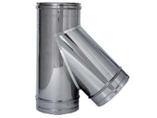 Raccordo Braga a 135 ° Acciaio Inox AISI 304 Monoparete Spess Cod 364065 - 2