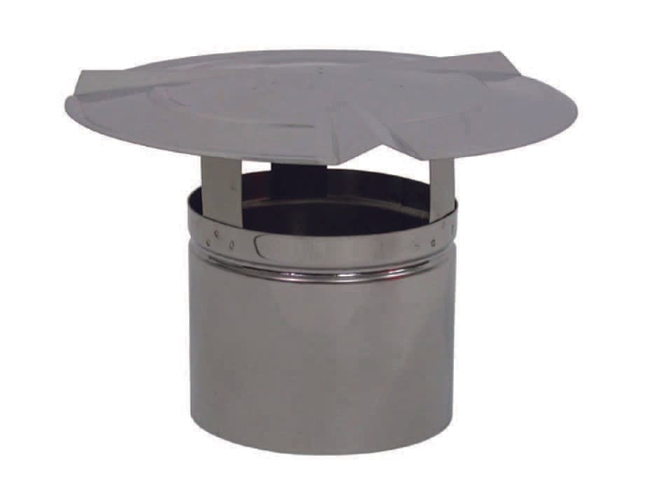 Fumaioli a Cappello in Acciaio Inox Ø 12 mm cm - 2