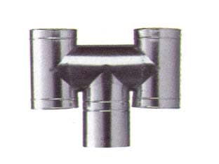 Fumaiolo ad H Antivento in Acciaio Zincato Ø 10 mm cm - 2