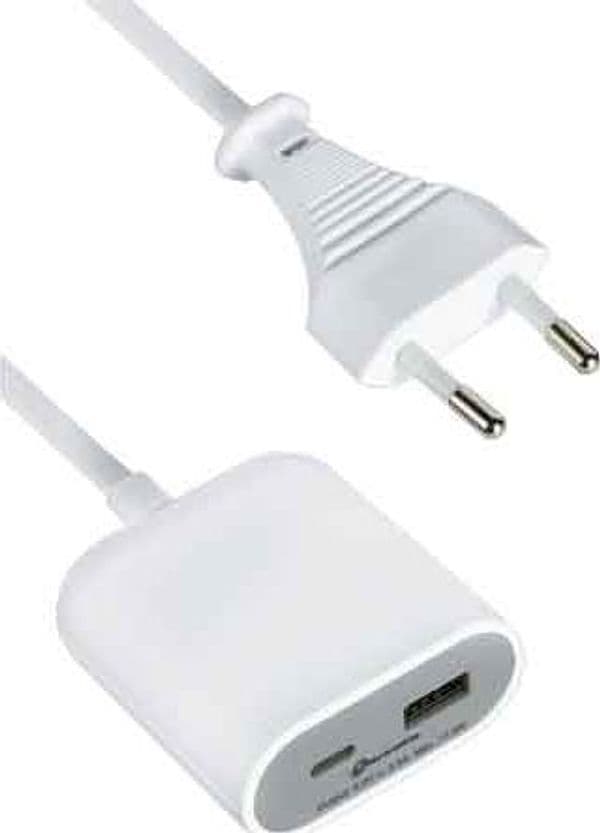 Adattatore Gummy Line 1 USB con 1 USB Type C Electraline