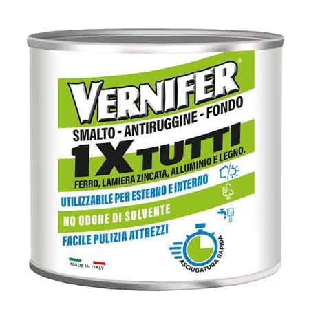 Smalto Antiruggine Fondo 1XTUTTI Vernifer 500 ml Arexons Nero Satinato - 2