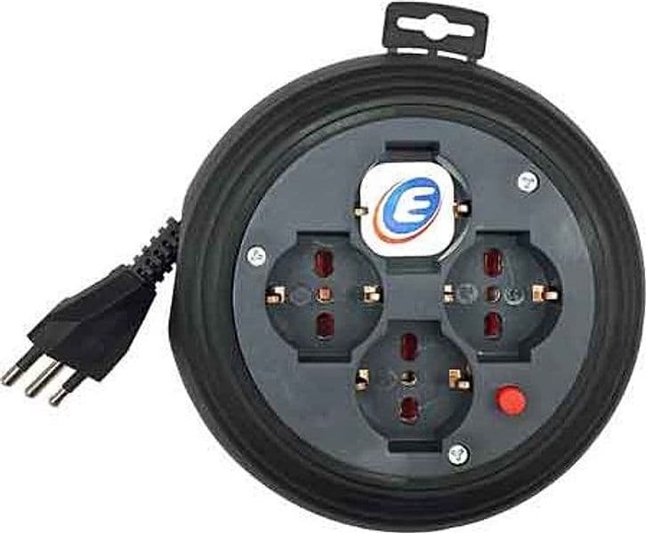 Avvolgicavo Domestico 4 m Electraline - 2