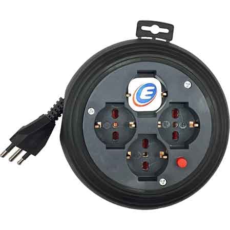 Avvolgicavo Domestico 4 m Electraline - 2